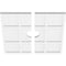 Ekena Millwork Rubik Architectural Grde PVC Contemporary Ceiling Medallion, Two Piece, 18"OD x 3"ID x 6 1/4"C x 1"P CMP18RK2-03000 - alternate 2